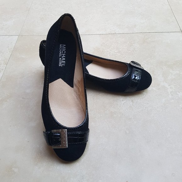 Michael Kors Alexandra Demi Wedge - Black - Picture 1 of 7